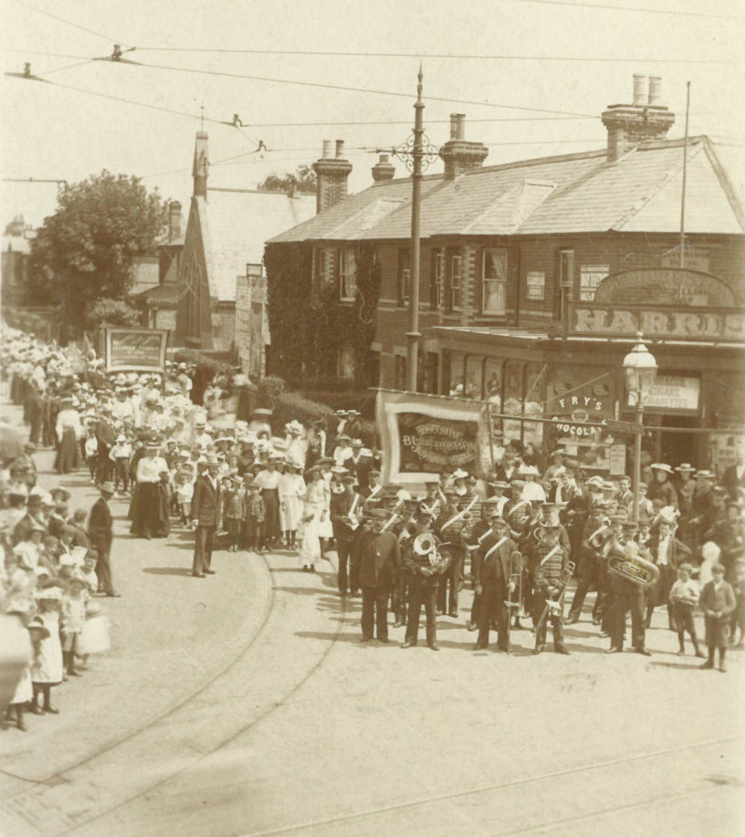 Band in Sunday School Parade c1916-17